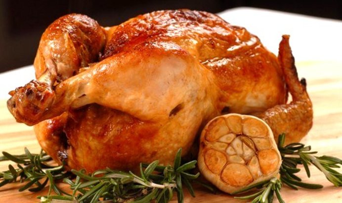 Цыпленок табака с топленым маслом