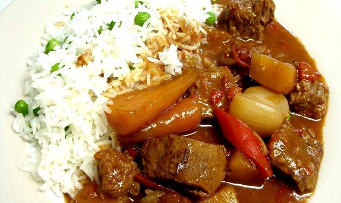 Гуляш с рисом