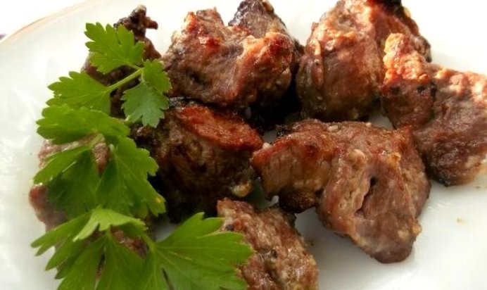 Шашлык из говядины на кефире