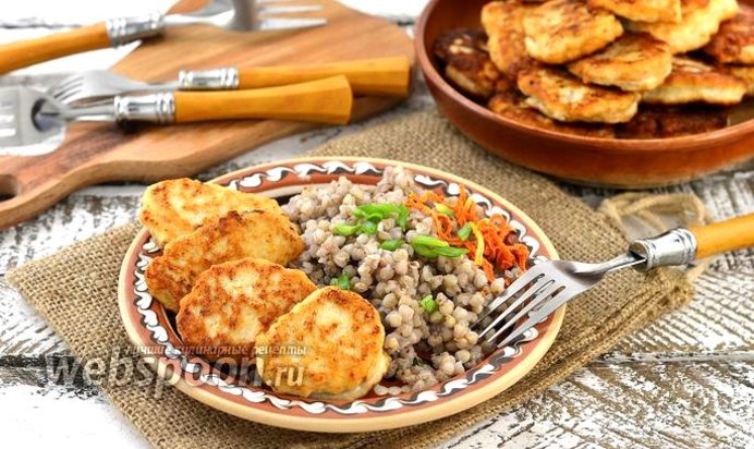 Молочные куриные оладьи