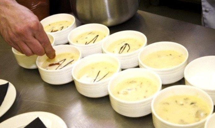 Грибной капучино с мускатным орехом