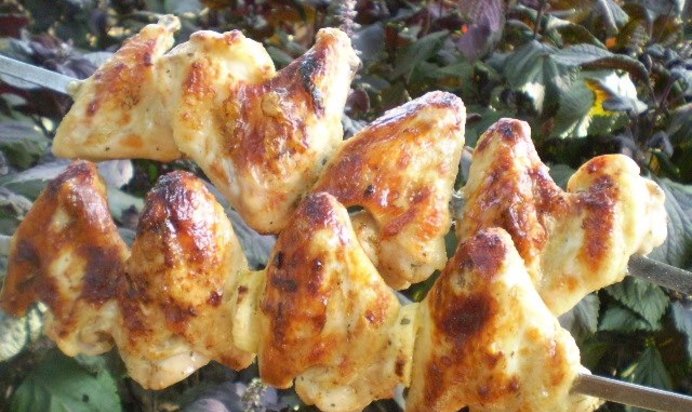 Куриный шашлык на кефире