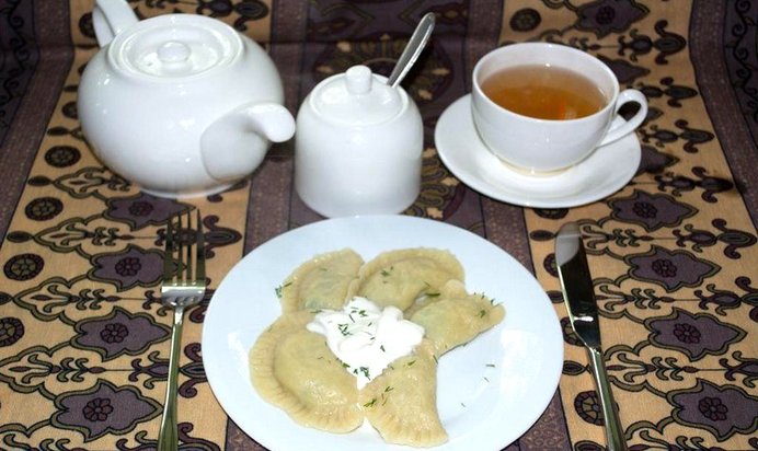 Вареники с картофелем и укропом