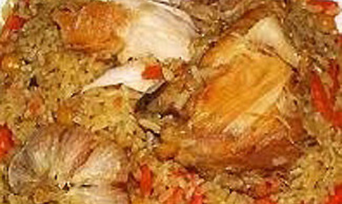 Узбекский плов с курицей
