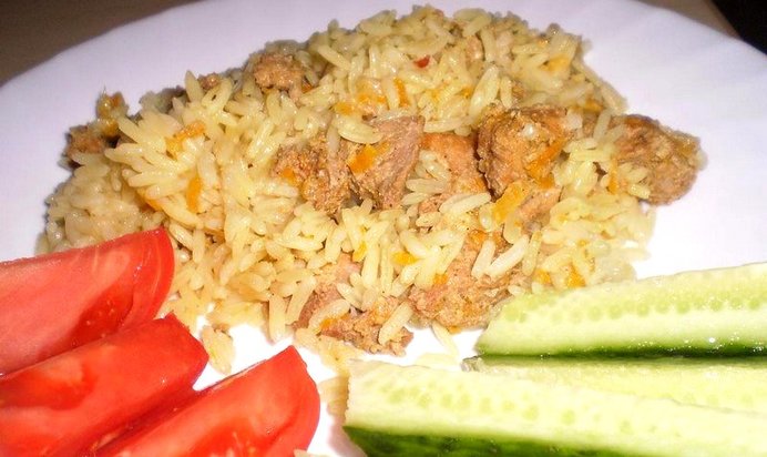 Плов домашний со свининой