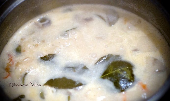 Суп том ям на креветочном бульоне