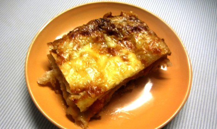 Ленивая лазанья с лавашом