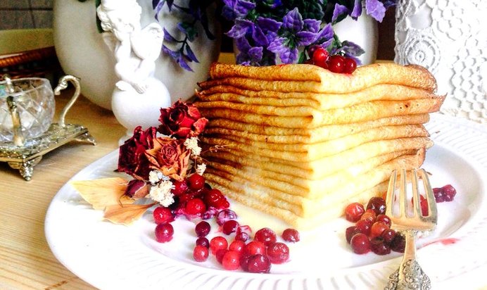 Блинчики на кефире