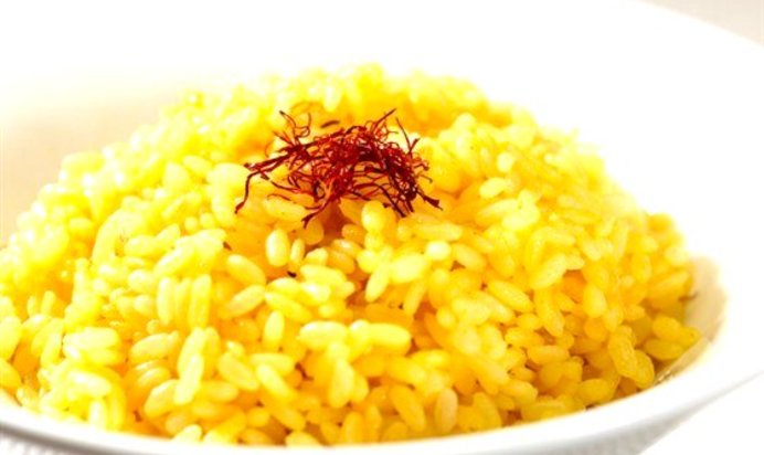 Желтое ризотто