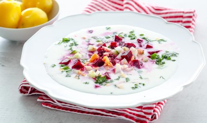 Свекольник на кефире