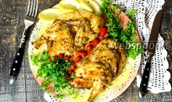 Цыплёнок «а-ля табака» в духовке