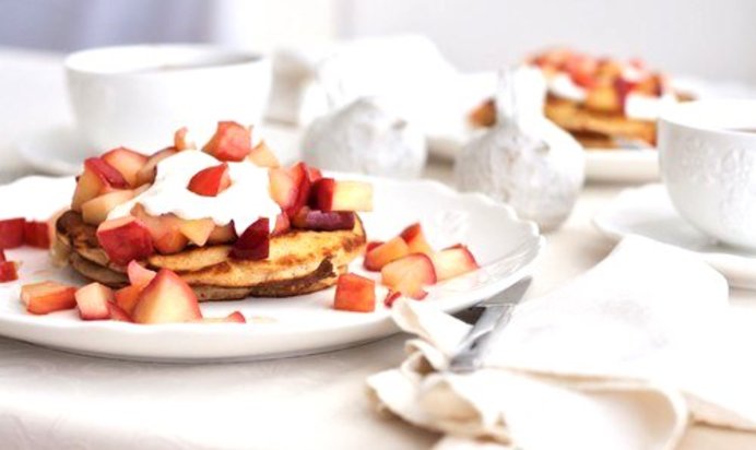 Блинчики с грушей и специями