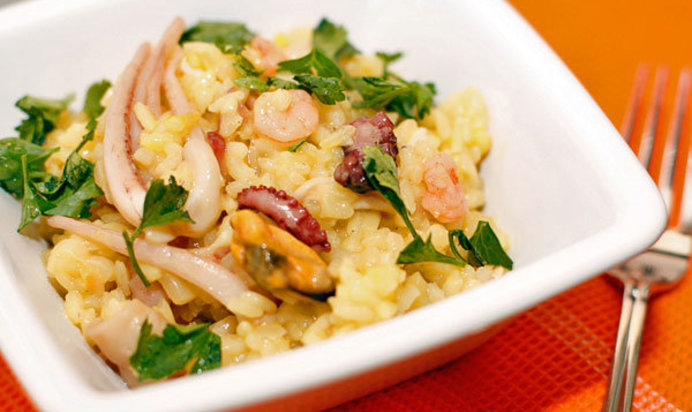 Ризотто с морепродуктами