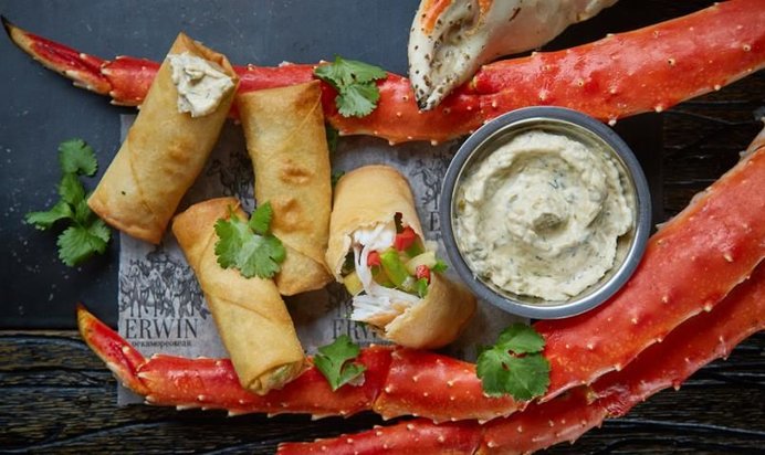 Спринг роллы с крабом