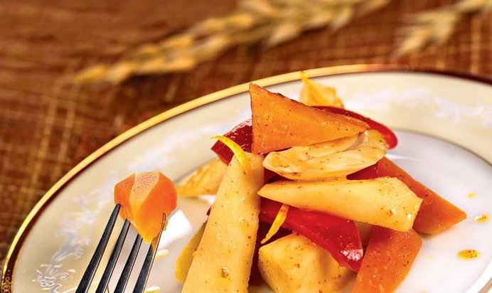 Овощи в горчичном соусе