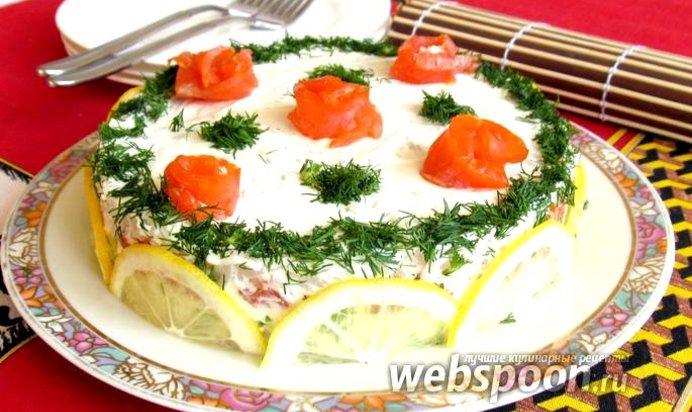 Суши торт «Розовый сад»