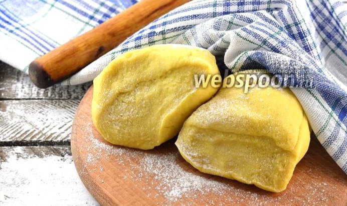 Заварное тесто для вареников на молоке и сливочном масле