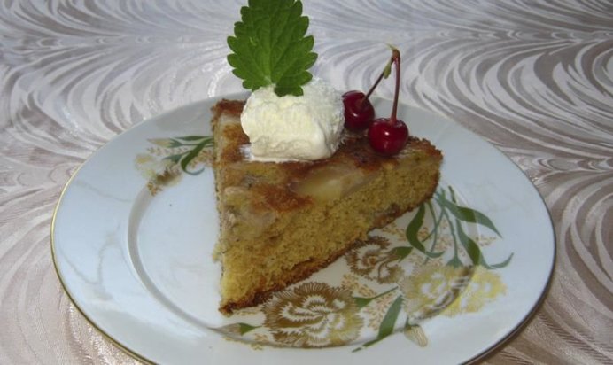 Пломбирная шарлотка