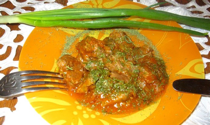 Гуляш из телятины