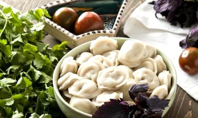 Диетические пельмени с индейкой