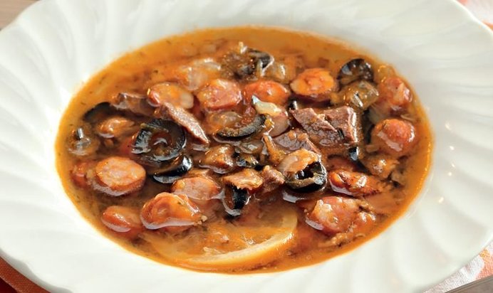 Солянка с говяжьим сердцем