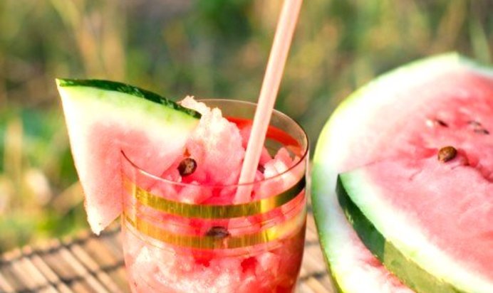 Арбузный лимонад с базиликом