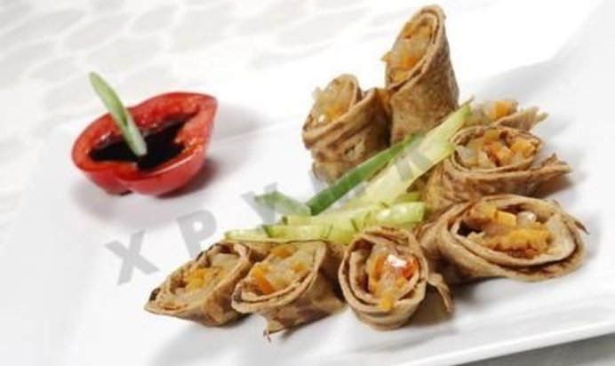 Блины гречневые без дрожжей с начинкой