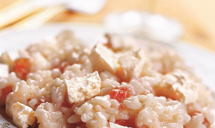 Ризотто с томатами и брынзой