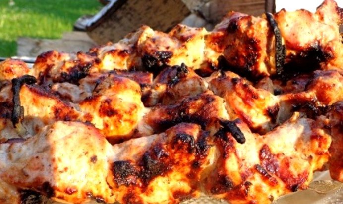 Шашлык из баранины в вине