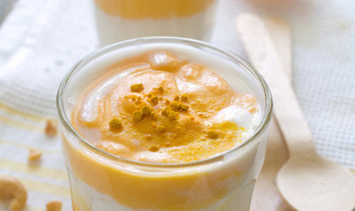 Тыквенный смузи с йогуртом