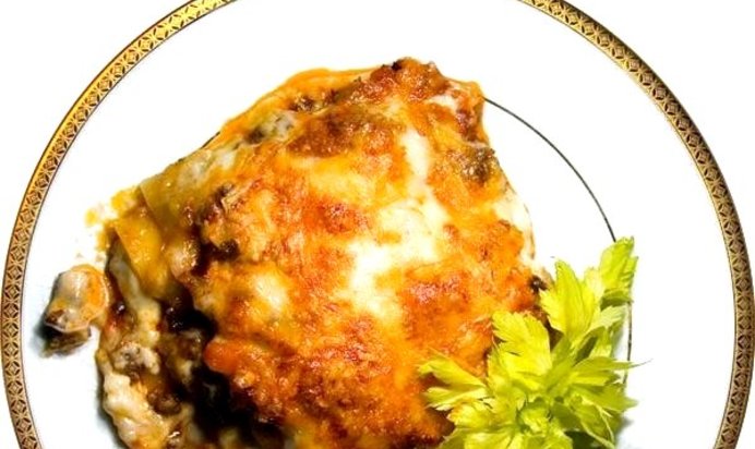 лазанья с рыбой