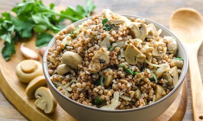 Гречневая каша с грибами