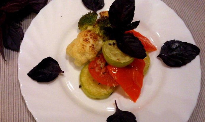 Овощи на гриле в духовке