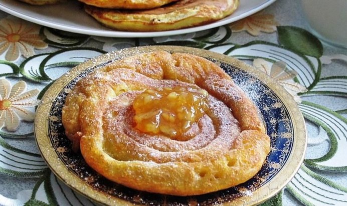 Апельсиновые оладьи без яиц