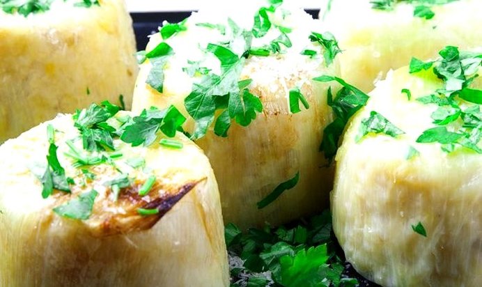 Ризотто в луке-порее