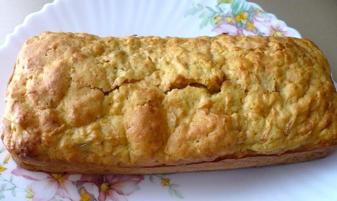 Яблочный кекс на кефире