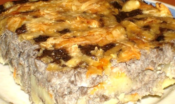 Запеканка с грибами