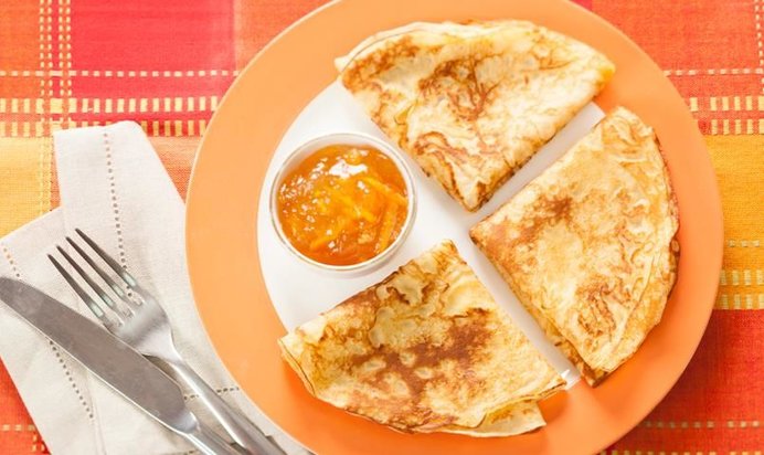 Блинчики на сливках