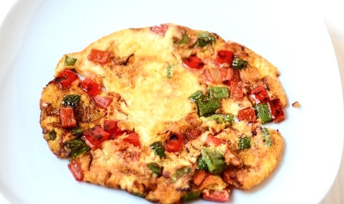 Омлет с перцем