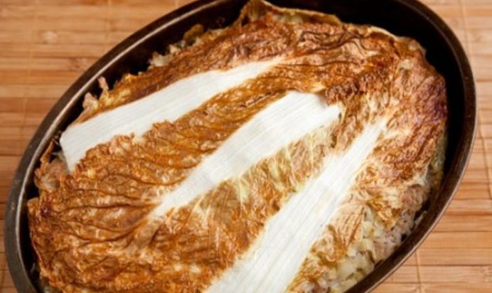 Ленивые голубцы в утятнице