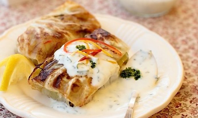 Голубцы с рыбой