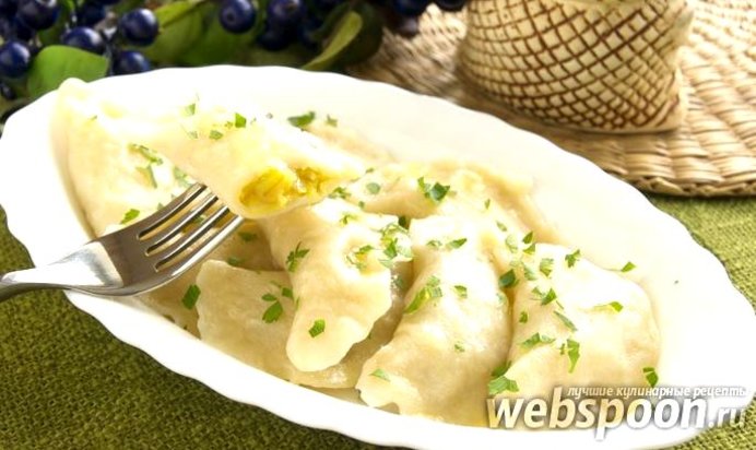 Вареники с баклажанами и картофелем