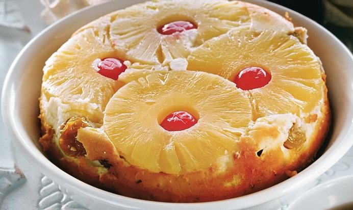 Запеканка творожная с ананасом