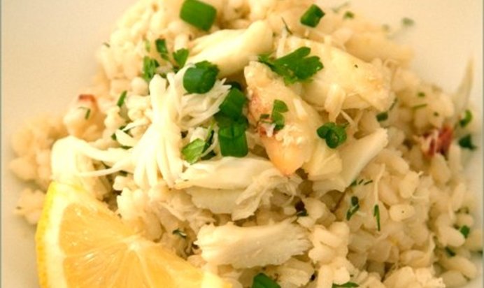 Ризотто с крабом