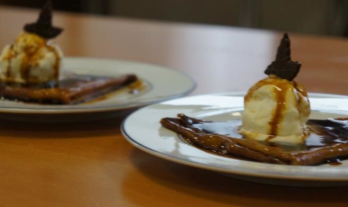 Блины кофейные креп Сюзетт фламбе