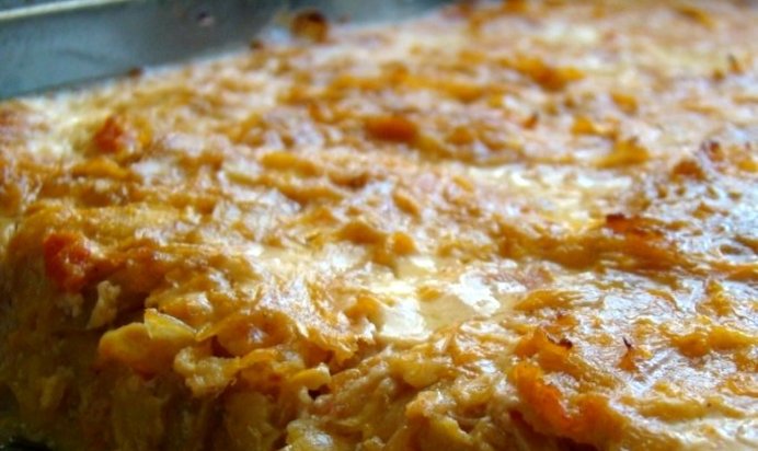 Запеканка с сыром и ветчиной