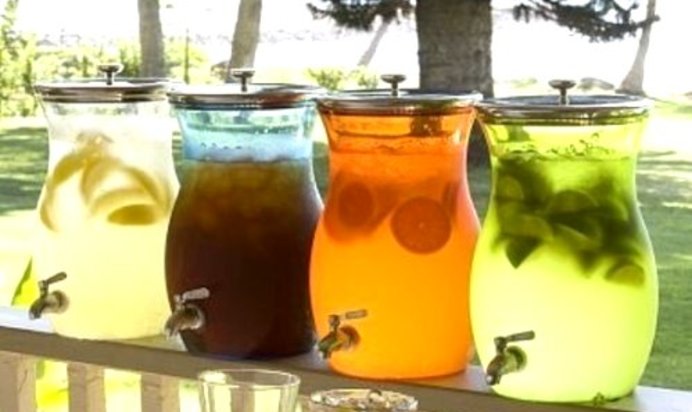 Черничный лимонад с лимоном