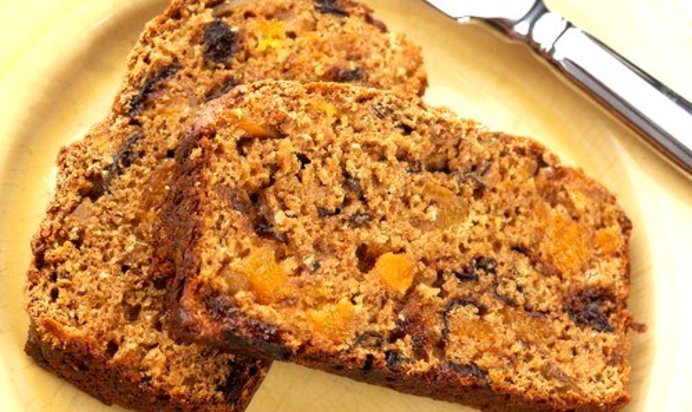 Рождественский цитрусовый кекс с цукатами