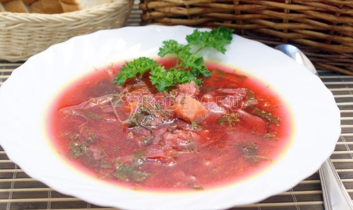 Борщ со щавелем