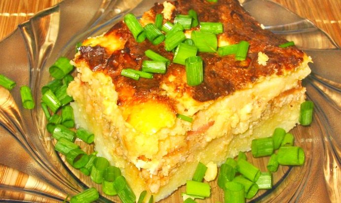 Картофельная запеканка с фаршем